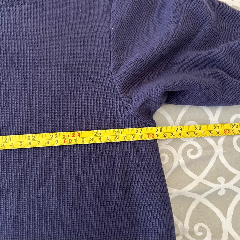 Denim & Co. waffle knit long sleeve crew neck tunic - Picture 6 of 9